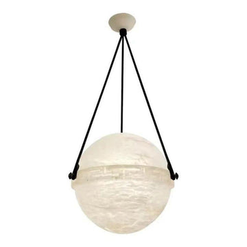 Alabaster Anne Globe Pendant Light 10"D 20"D