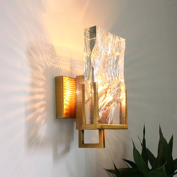 Living room bedroom corridor crystal wall lamp