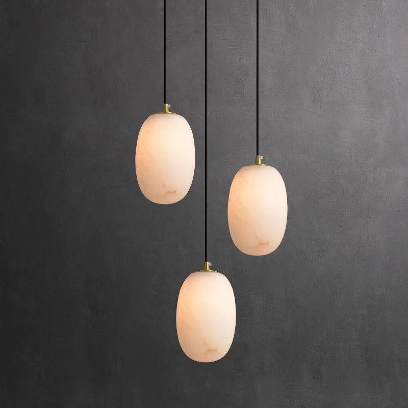 Max Alabaster Pendant Lamp, Kitchen Island Mini Lamp