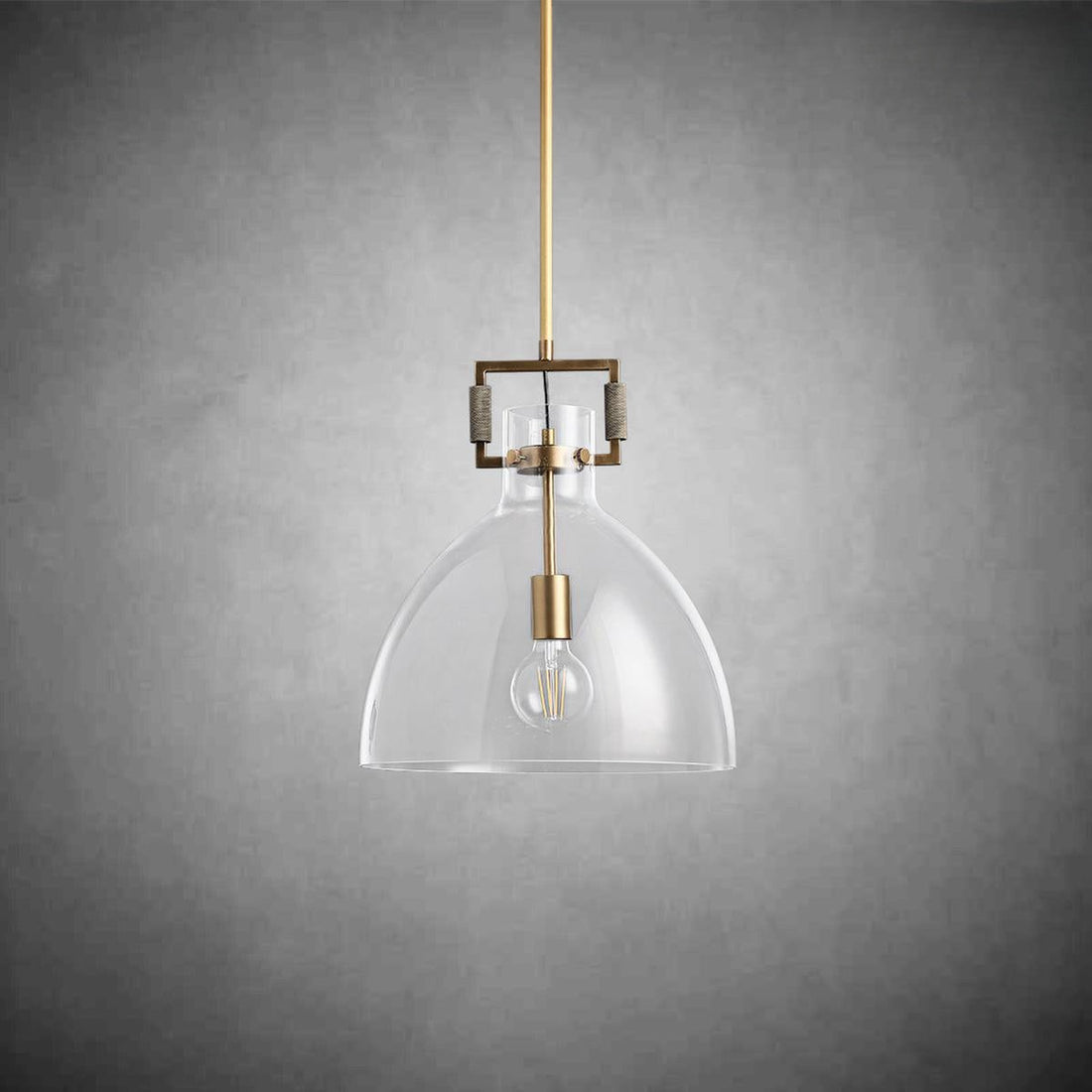 Machine Glass Cloche Pendant 10'' 14'' 18''