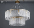 fancilighting Double frosted glass suspension luminaire modern Round chandelier