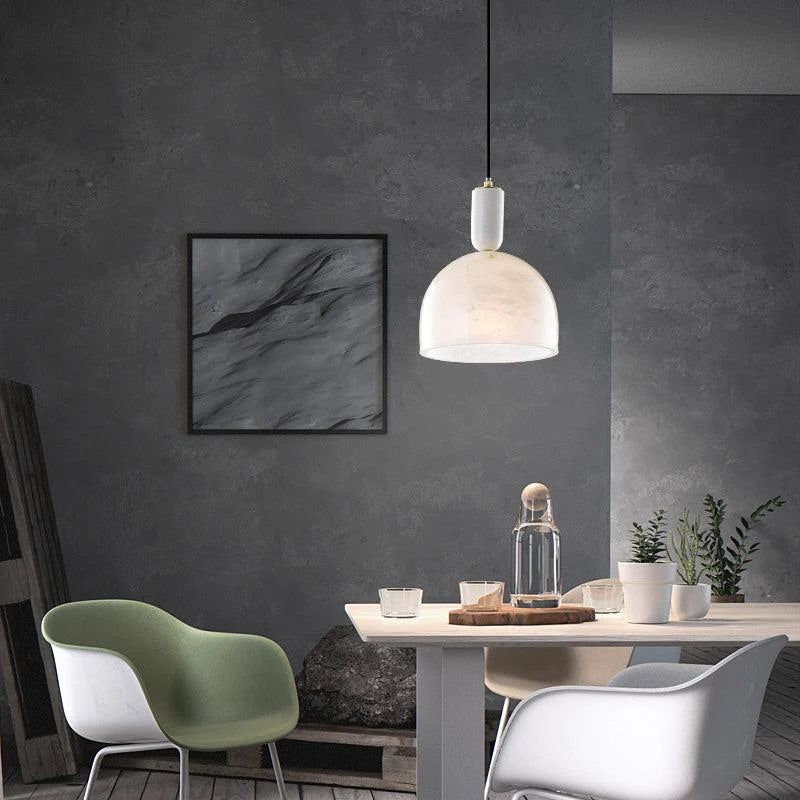 Stacy Modern Alabaster Pendant Light