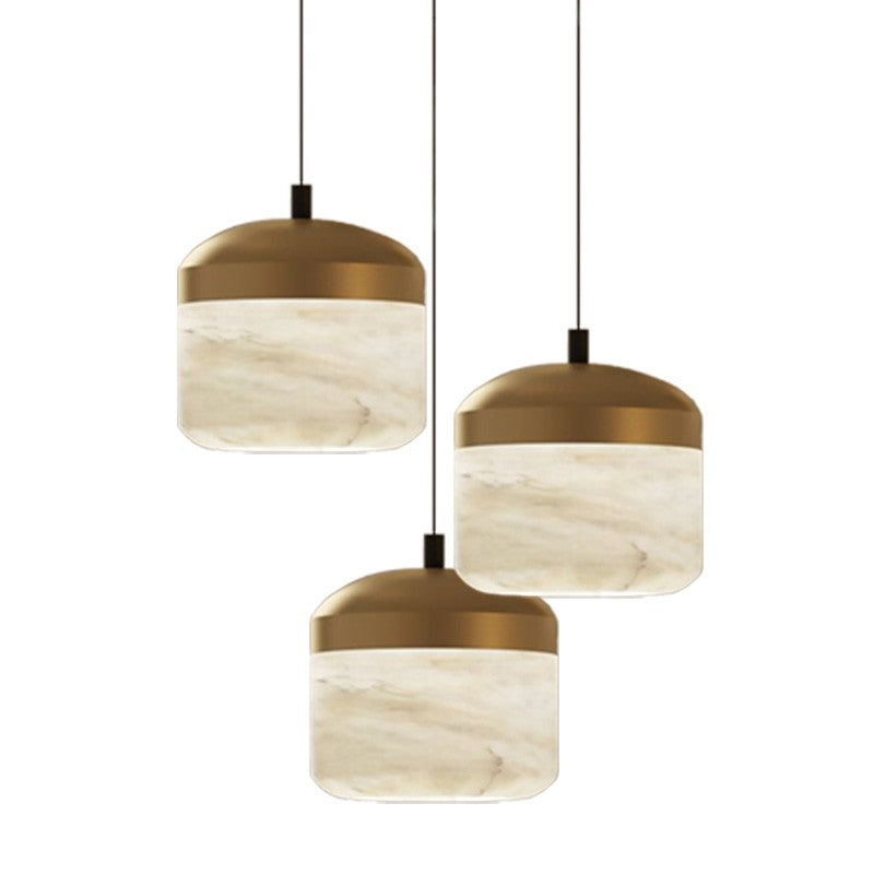 Fanci Queena Modern Alabaster Pendant, Kitchen Island Pendant Light