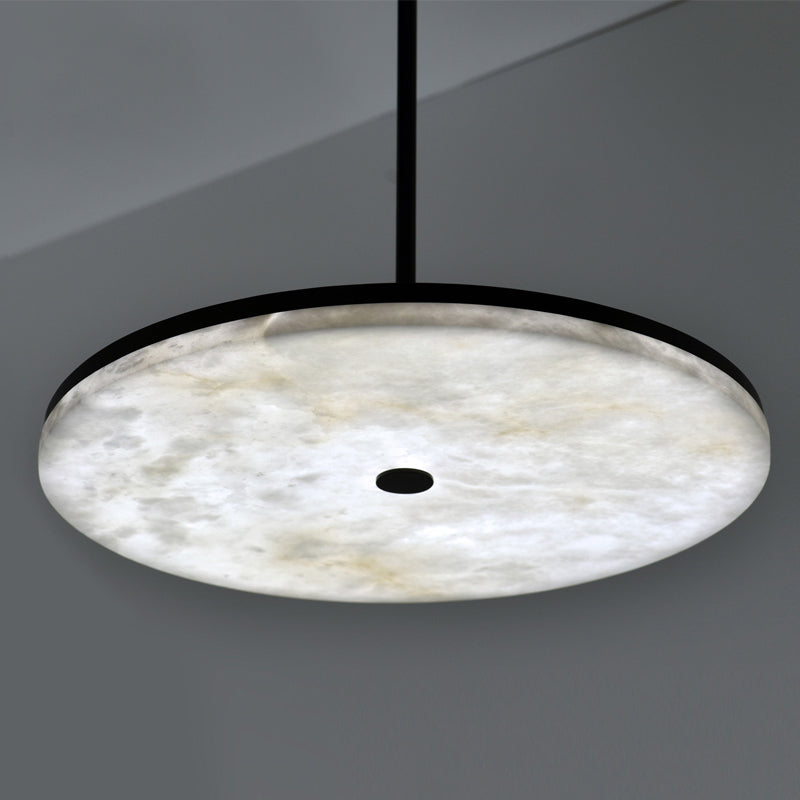 Fanci Hazel Contemporary Alabaster Pendant Light for Living and Dining Spaces