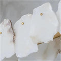 Carlos Alabaster Modern Snowflake Round Chandelier chandelier Kevin Studio Inc