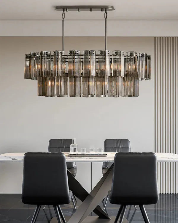 Delsie Oval Chandelier 51''63''72''-Fanci Lamps