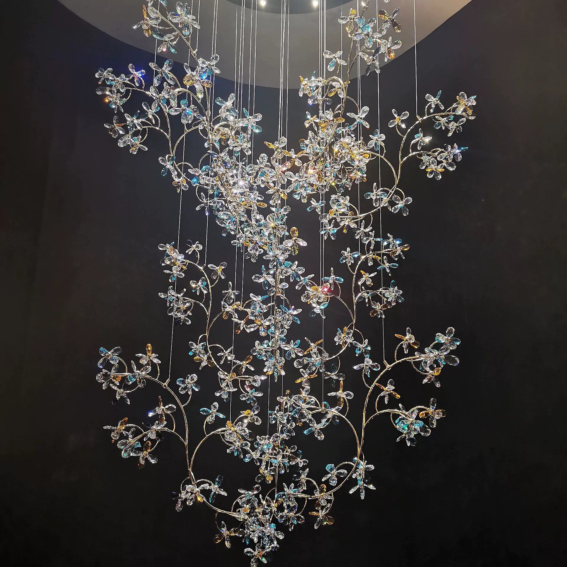 Modern Crystal Branch Chandelier Luxury Home Lighting chandeliers for dining room,chandeliers for stairways,chandeliers for foyer,chandeliers for bedrooms,chandeliers for kitchen,chandeliers for living room Kevinstudiolives 39.37" D x 78.74" H