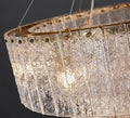 fancilighting Double frosted glass suspension luminaire modern Round chandelier