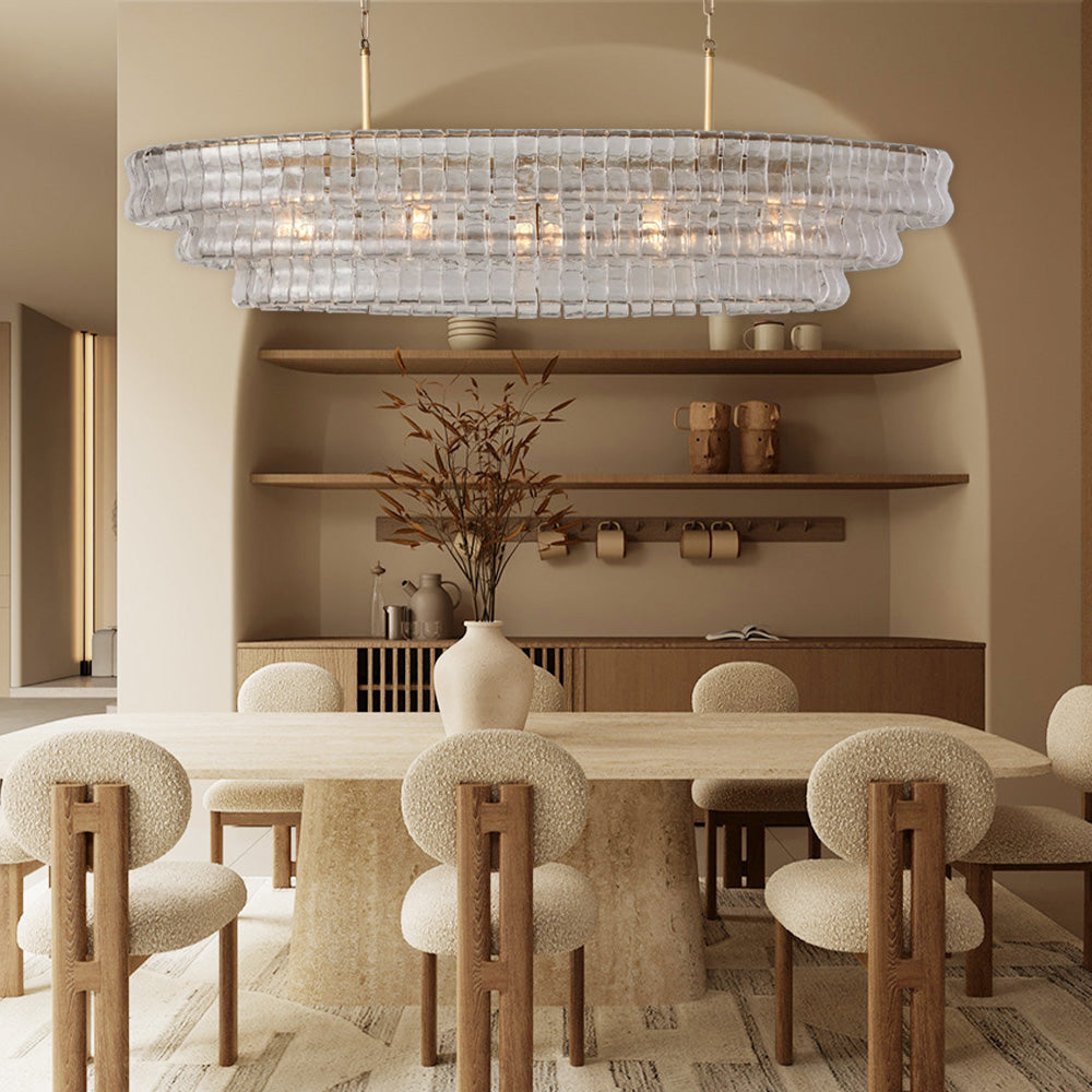 Ghiaccio Oval Chandelier