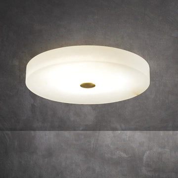 Fanci Apollo Modern Round Alabaster Flush Mounted chandelier