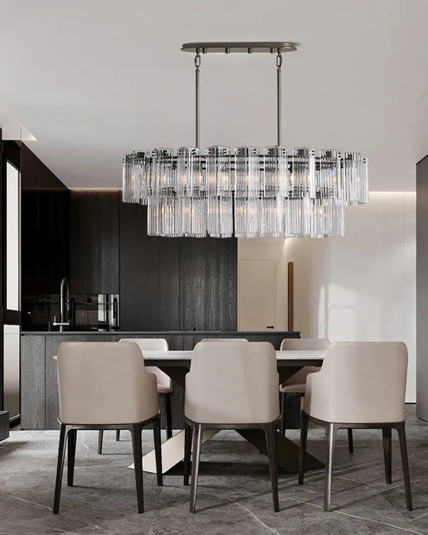Delsie Oval Chandelier 51''63''72''-Fanci Lamps