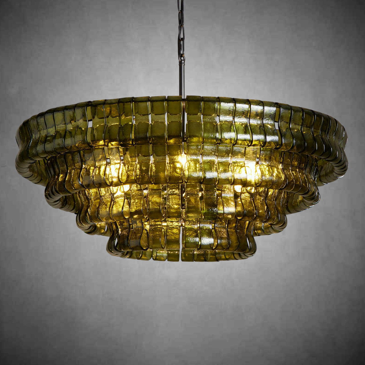 Ghiaccio Round Chandelier 24"36"48"60"-Fanci Lamps