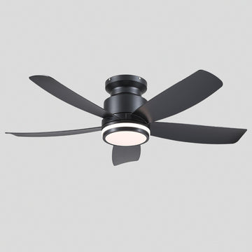 Recessed Remote Control Ceiling Fan Light 41"