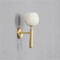 Antonia Modern Alabaster Globe Wall Sconce For Bedroom Wall Light Fixtures J-CHANDELIER