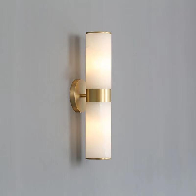 Fanci Althea Modern Sutton Linear Alabaster Wall Sconce, Wall Lamp For Living Room, Bathroom