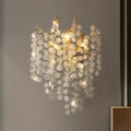 Elspeth Modern Round Gold Clear Crystal  Wall Sconce For Bedroom Wall Light Fixtures J-CHANDELIER