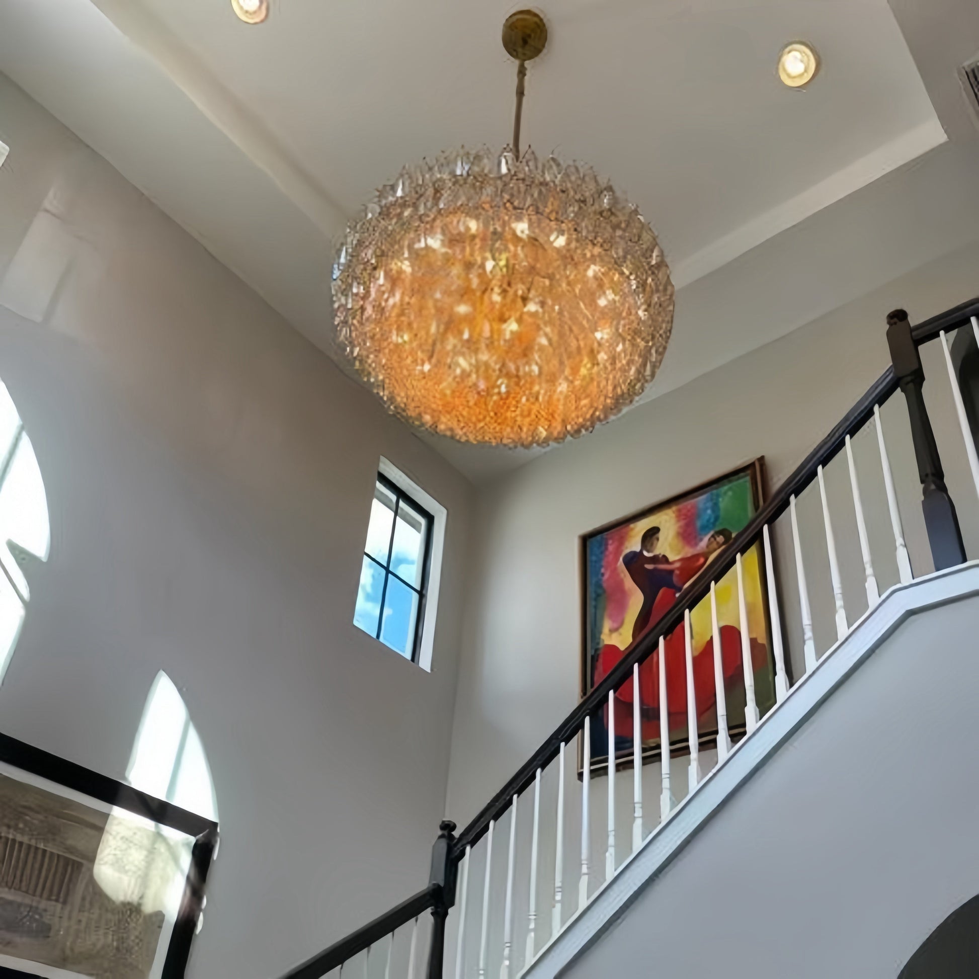 Clear Glass Tiered Round Chandelier – 37‑, 47‑, 62‑Inch Options