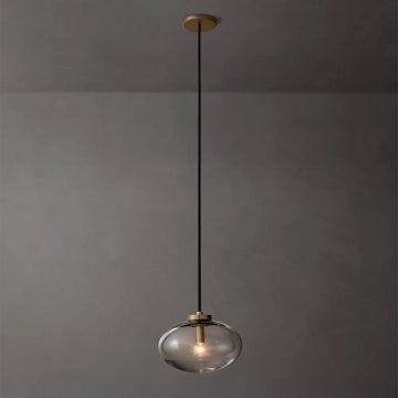 Cabretle Clear Glass Pendant 10"