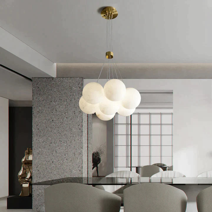 Mancy Modern Creative Alabaster  ball chandelier