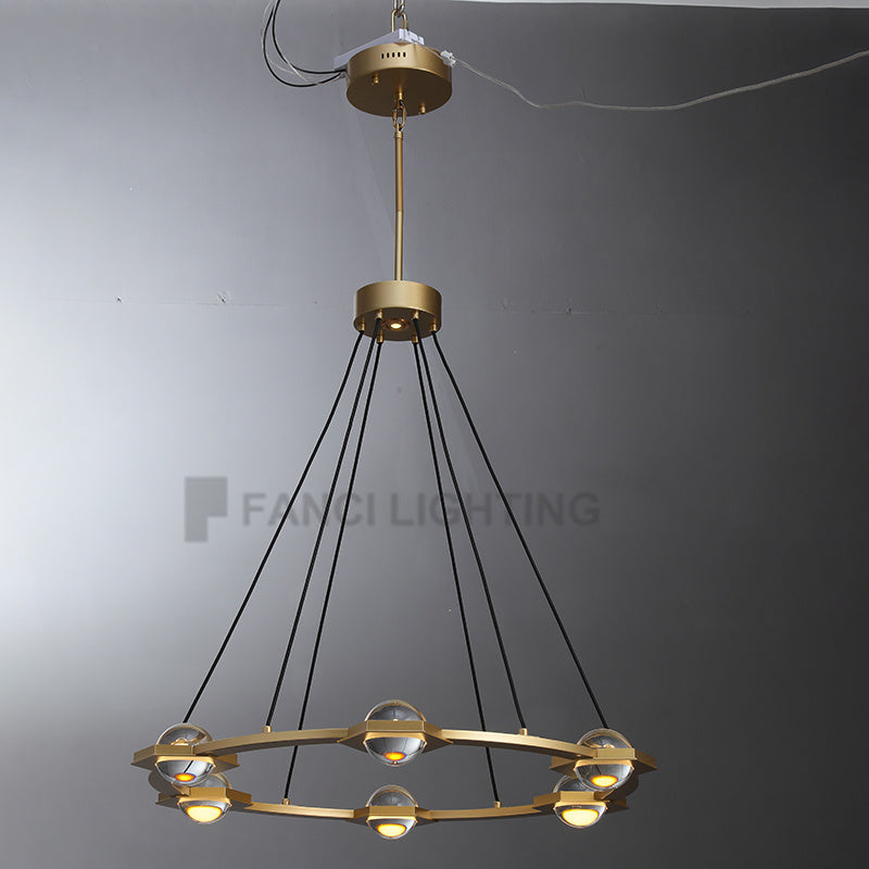 Planet Round Chandelier 36″