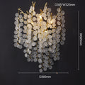 Elspeth Modern Round Gold Clear Crystal  Wall Sconce For Bedroom Wall Light Fixtures J-CHANDELIER 15.6