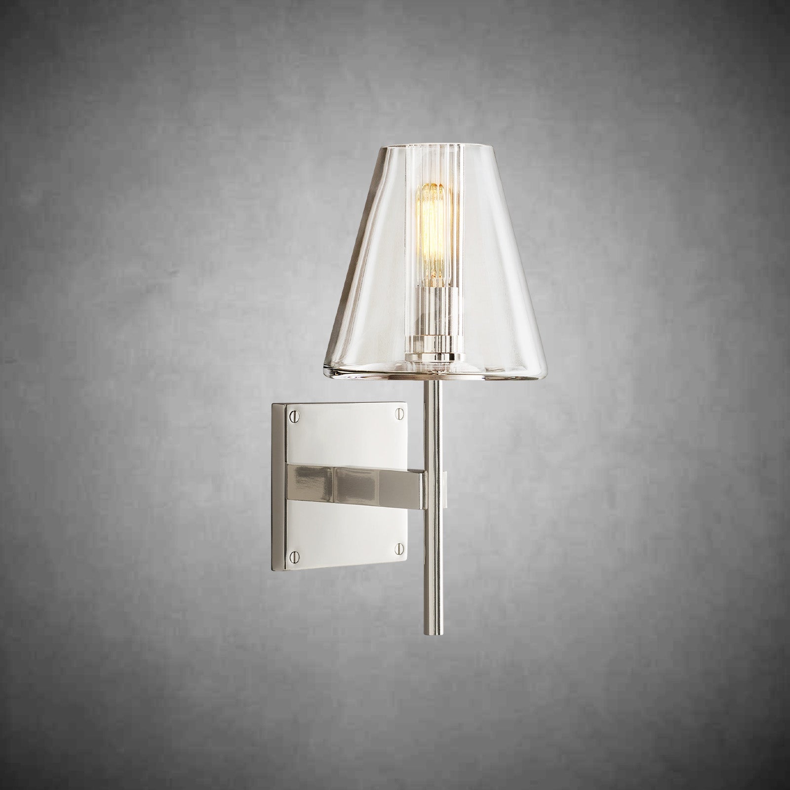 Fulhamic Glass Shade Sconce Light