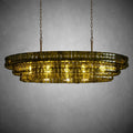 Ghiaccio Oval Chandelier 54''65''-Fanci Lamps
