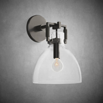 Machine Glass Cloche Sconce 8''10''