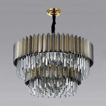 Fanci Bobon Flavian Double Tier Crystal Chandelier