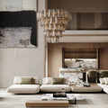 Delsie Round Chandelier 38''48''60''-Fanci Lamps