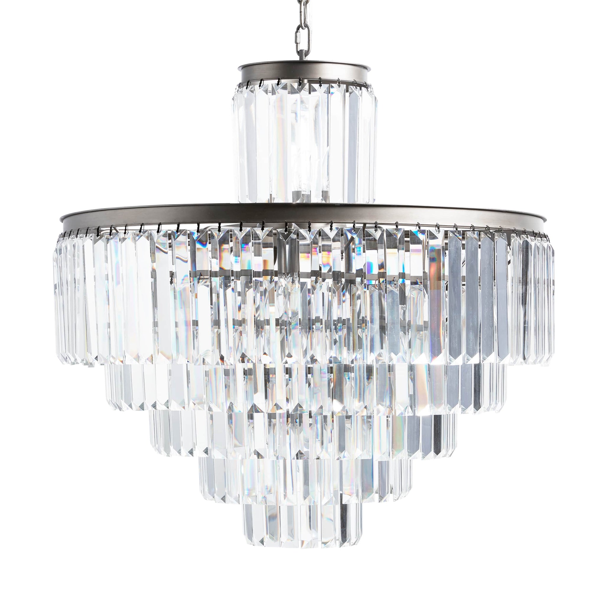 Leyland 22-Light Chandelier in Nickel