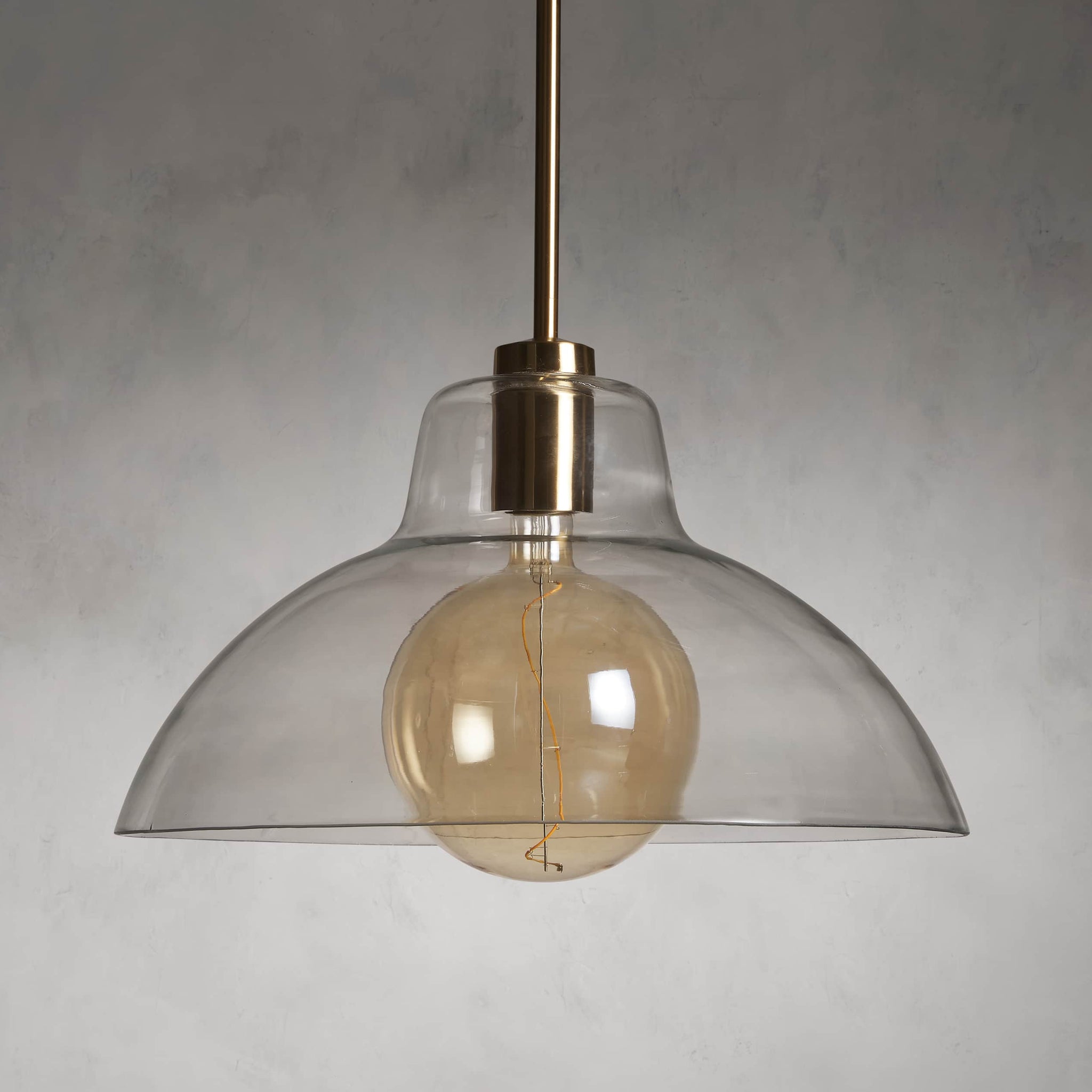 Yauer Dome Pendant with Bulb