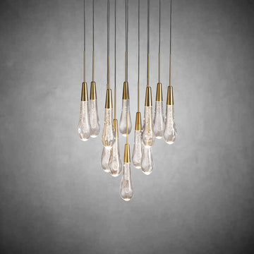 Soltaire Round Chandelier 17" 24" 36“ 58“