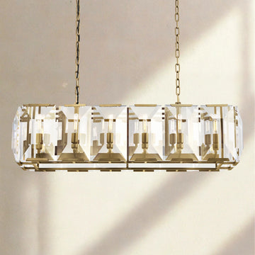 Harlow Multi Crystal Rectangular Chandelier
