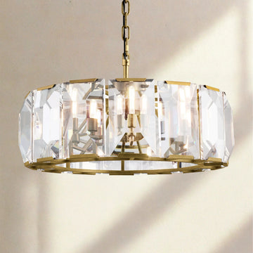 Harlow Multicurve Crystal Round Chandelier
