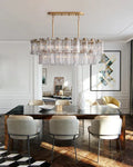 Delsie Oval Chandelier 51''63''72''-Fanci Lamps