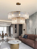 fancilighting Double frosted glass suspension luminaire modern Round chandelier