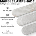 Elegant Alabaster Wall Sconces (Set of Two) - Natural Marble Brass Lighting
