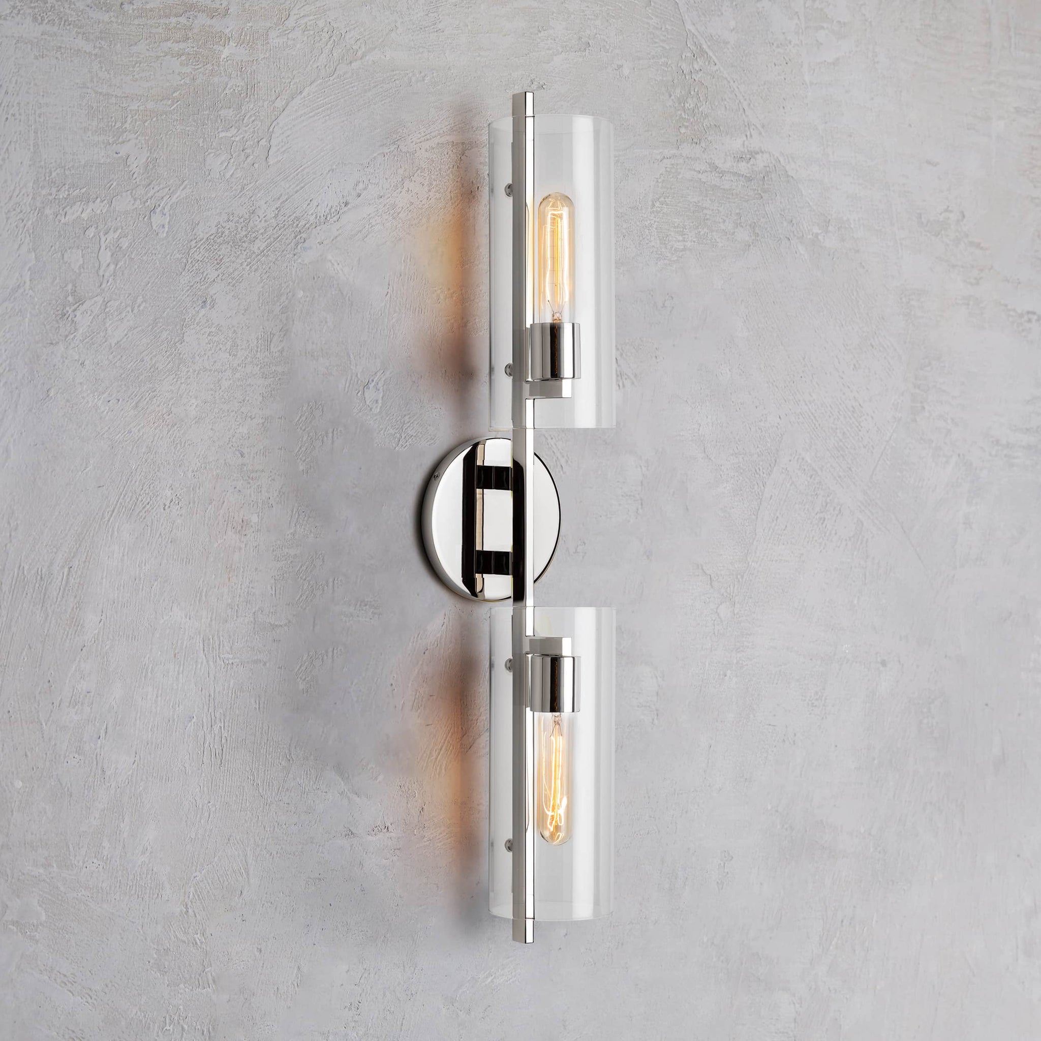 Kendrick 2-Light Wall Sconce in Polished Nickel