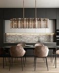 Delsie Oval Chandelier 51''63''72''-Fanci Lamps