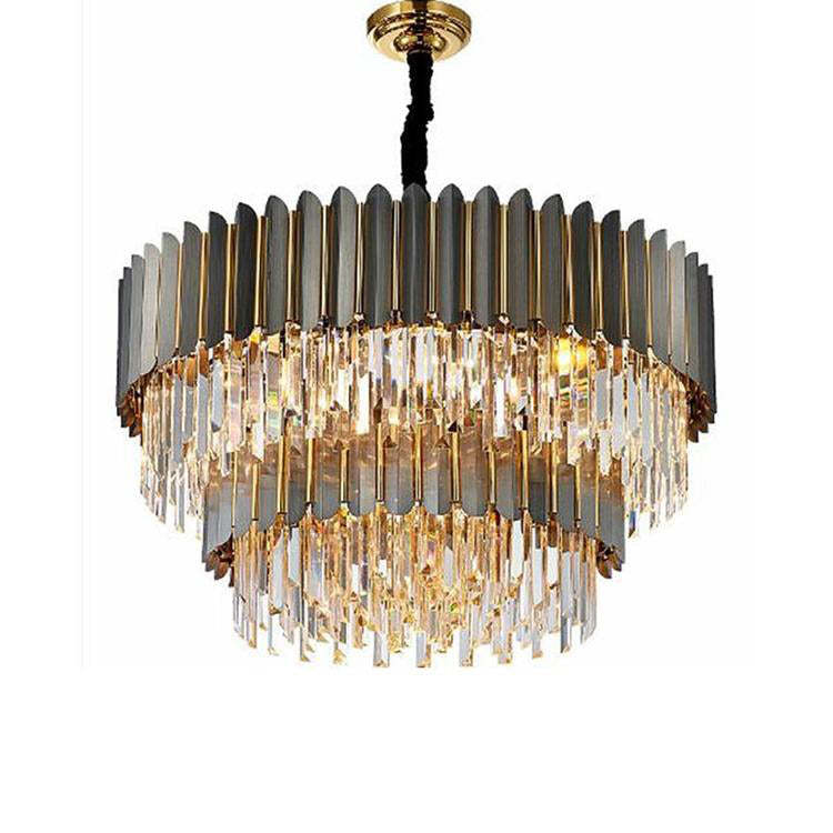 Fanci Bobon Flavian Double Tier Crystal Chandelier