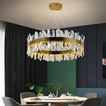 Fanci Arsen Crystal Round Chandelier