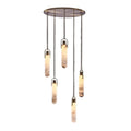 Alabaster Flint Additions Multi Light Pendant, Round Chandelier For staircase, Hallway Pendant for living room,Pendant for kitchen,Pendant for bathrooms,Pendant for bedrooms,Pendant for foyer,Pendant for stairways,Pendant for dining room Kevin Studio Inc