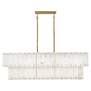 Alabaster Rancho 2-Tier Linear Chandelier