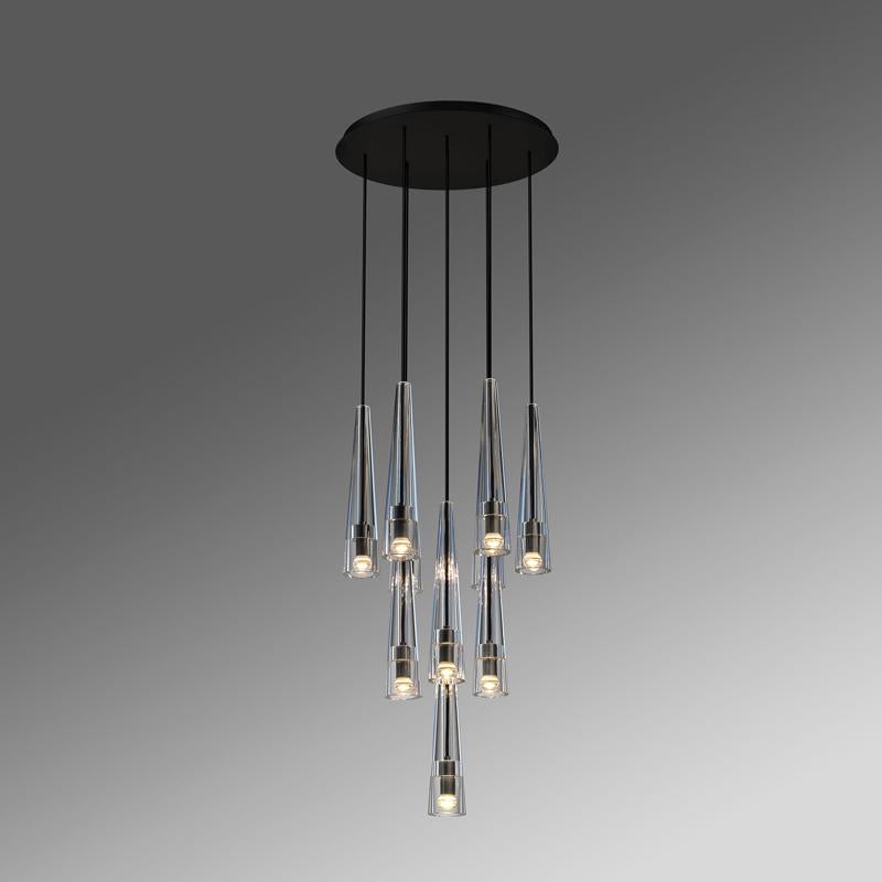 Apollo Round Crystal Chandelier