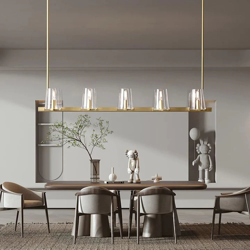 Paricia Modern Linear Chandelier 49"60"-Fanci Lamps