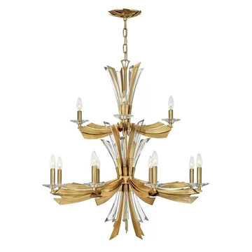 Bergamots 12 Lights Two tier Chandelier