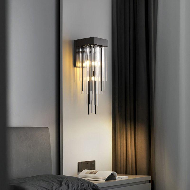 Cascada Blown Glass Wall Sconce wall sconce for bedroom,wall sconce for dining room,wall sconce for stairways,wall sconce for foyer,wall sconce for bathrooms,wall sconce for kitchen,wall sconce for living room Rbrights Lacquered Brass