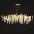 Crystal Leaf Chandelier For Dining Table Branch Rectangle L 102.4