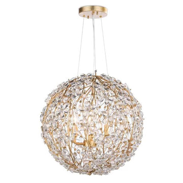 Cherish 6 Lights Spherical Chandelier 20"D